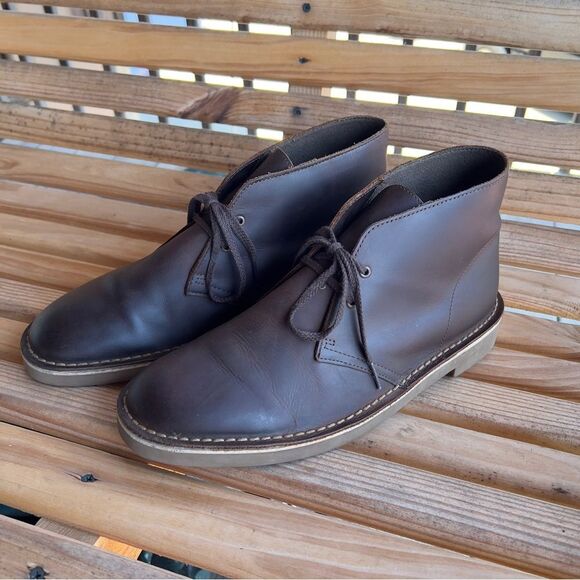 Clarks Men’s Desert Boots | Size 11 | Dark Brown Leather - Picture 1 of 12